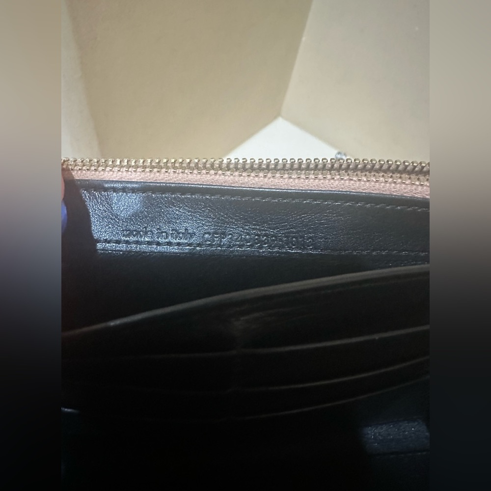 Saint Laurent Rose Gold Metallic Continental Wallet - Picture 10 of 14